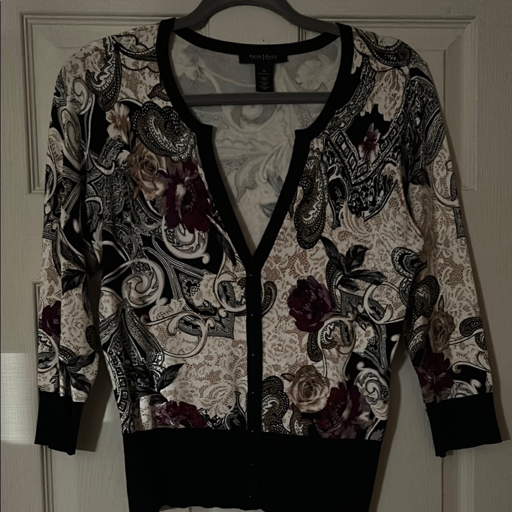 Floral and Paisley Cardigan